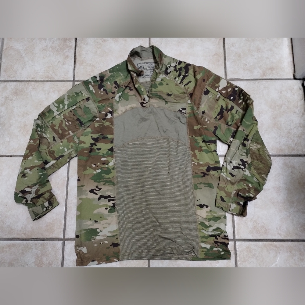 USGI Army Combat Shirt XXL 2xl Multicam OCP Massif 1/2 Zip Crye Style G3